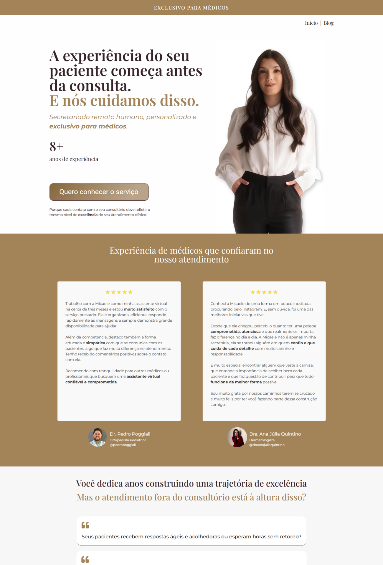 Site desenvolvido — projeto 1